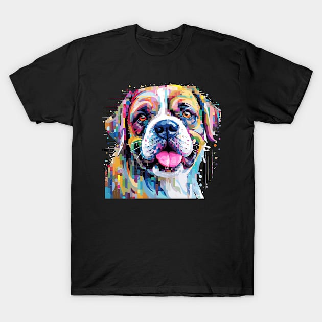 English Bulldog Dog Pet World Animal Lover Furry Friend Abstract T-Shirt by Cubebox